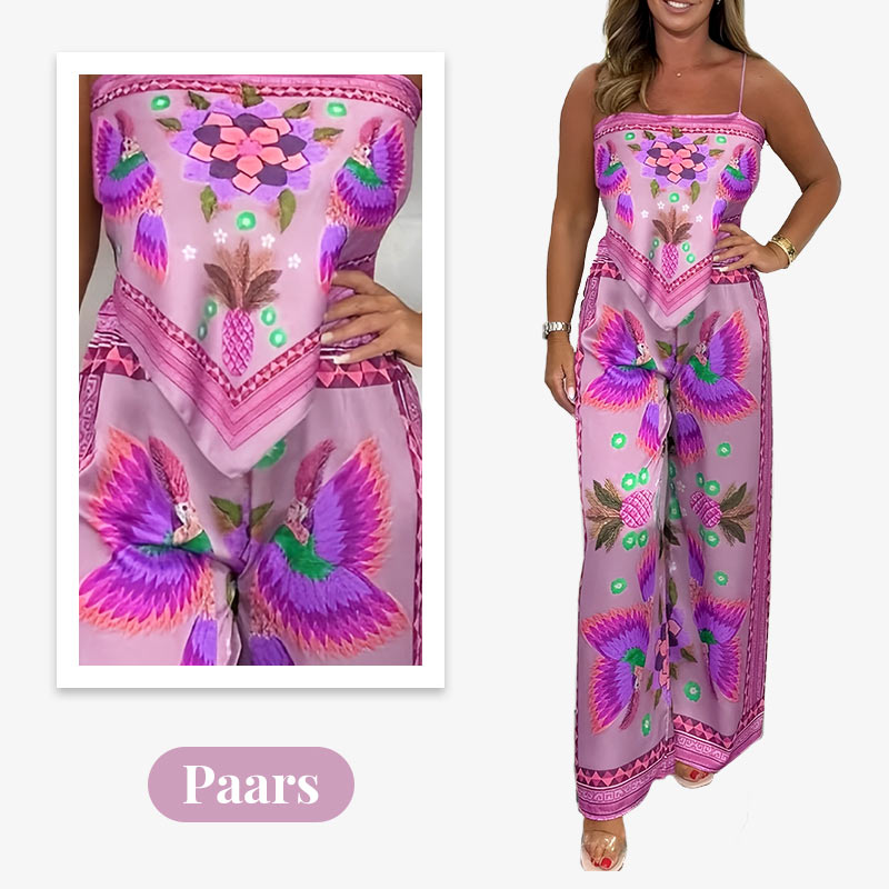 🌺 2026 Hot Sale 🌺Ensemble 2 pièces à imprimé exotique pour femme