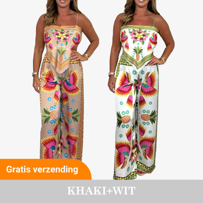 🌺 2026 Hot Sale 🌺Ensemble 2 pièces à imprimé exotique pour femme