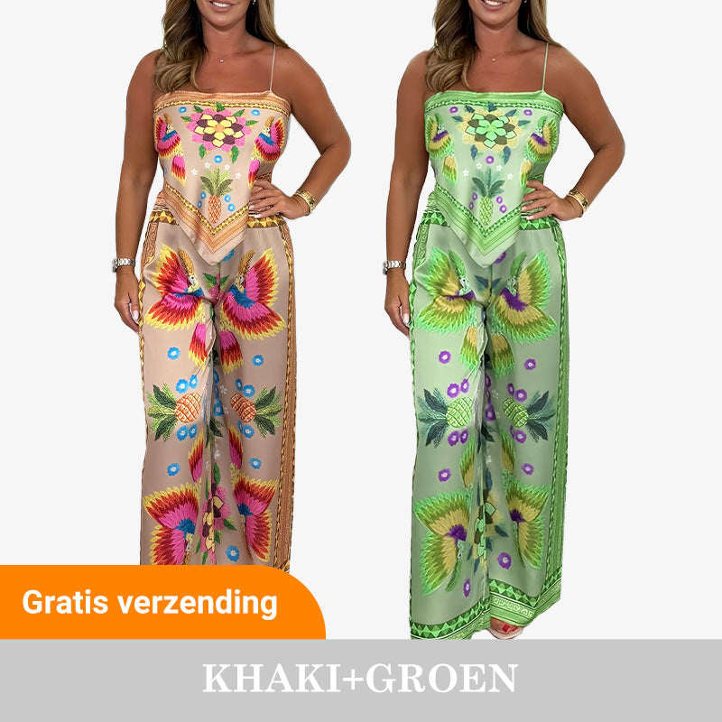 🌺 2026 Hot Sale 🌺Ensemble 2 pièces à imprimé exotique pour femme
