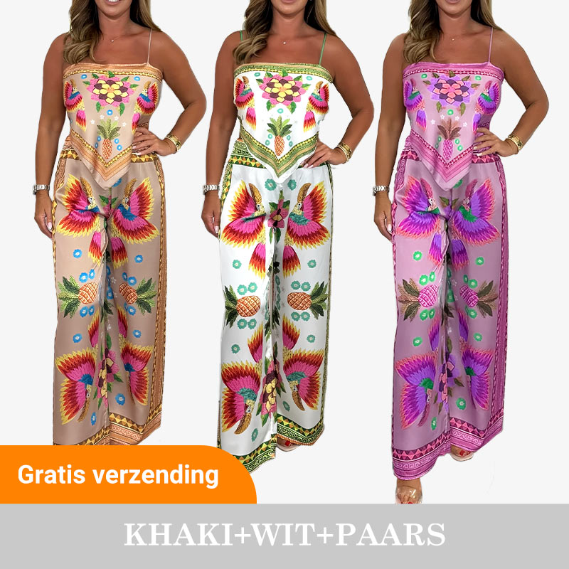 🌺 2026 Hot Sale 🌺Ensemble 2 pièces à imprimé exotique pour femme