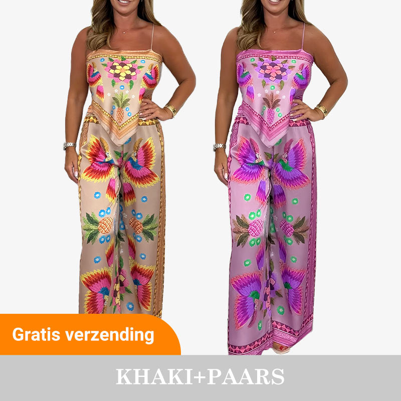 🌺 2026 Hot Sale 🌺Ensemble 2 pièces à imprimé exotique pour femme