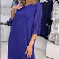 Promotion de réduction limitée dans le temps⏰Robe imprimée à col rond pour femmes🌸