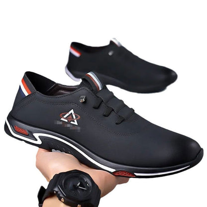 Chaussures décontractées en cuir à enfiler pour hommes