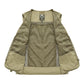 Gilet cargo respirant en maille avec fermeture éclair