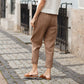 🔥 Vente d'été de fin de saison : 49 % de réduction 🔥 Pantalon ample en lin et coton pour femmes de grande taille