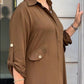 Chemise boutonnée et pantalon large pantalon 2 pièces