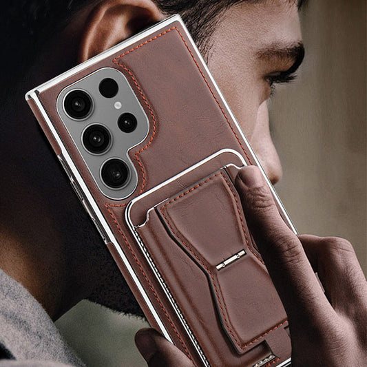 Coque Magnétique en Cuir Synthétique pour Samsung Galaxy