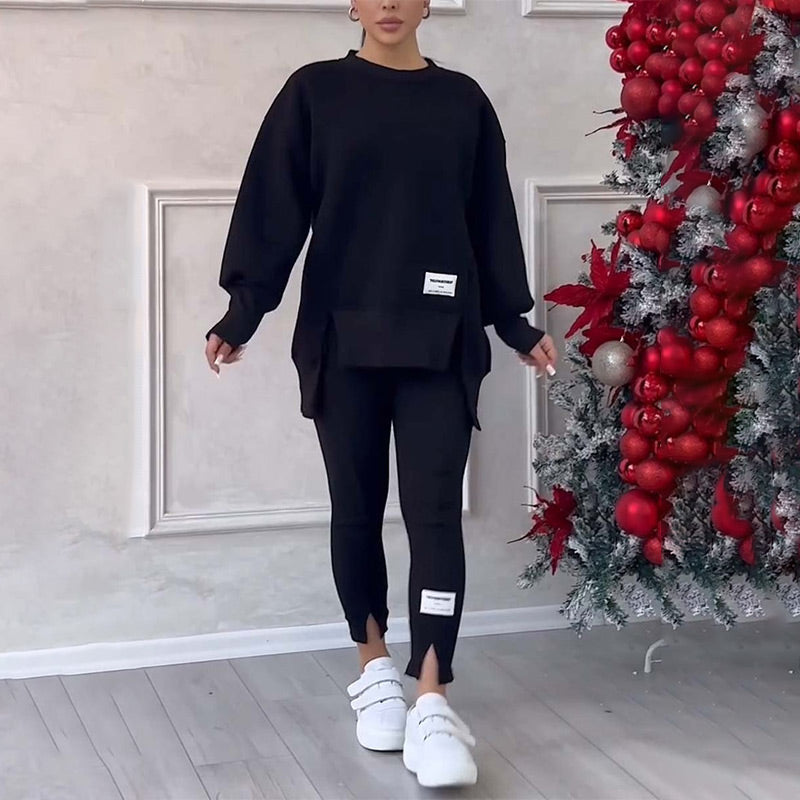 📢📢50 % de réduction !!!  ✨Ensemble Sweat-Shirt Et Leggings Décontractés Pour Femmes