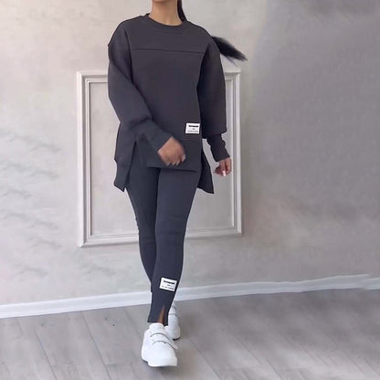 📢📢50 % de réduction !!!  ✨Ensemble Sweat-Shirt Et Leggings Décontractés Pour Femmes