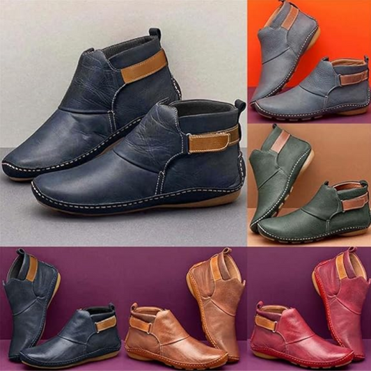 Bottines confortables à enfiler pour femmes à large largeur [Vente chaude de Noël à 49 % de réduction]