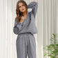 Femmes 2 épingles Ensemble de sweatshirts Manchons longs Sweatshirt à demi-zip