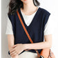 Gilet en Tricot à col en V Ultra-Doux pour Femmes