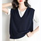Gilet en Tricot à col en V Ultra-Doux pour Femmes