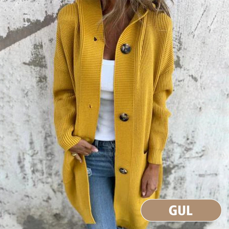 🌸 OFFRE LIMITÉE –50% ! ✨ Cardigan boutonné avec capuche pour femmes