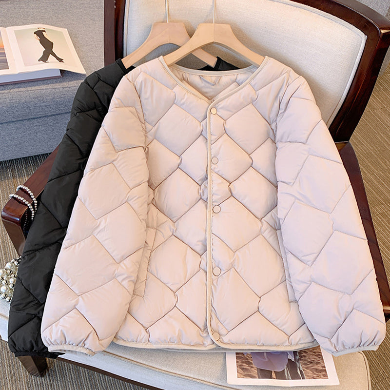 Veste Matelassée d'Hiver à Boutons pour Femme
