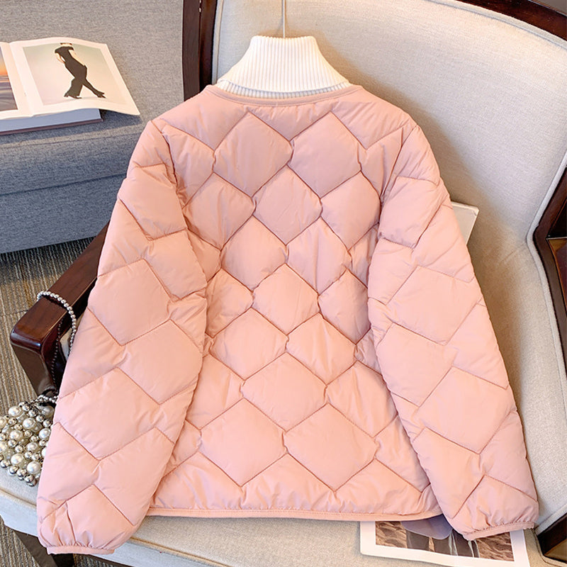 Veste Matelassée d'Hiver à Boutons pour Femme