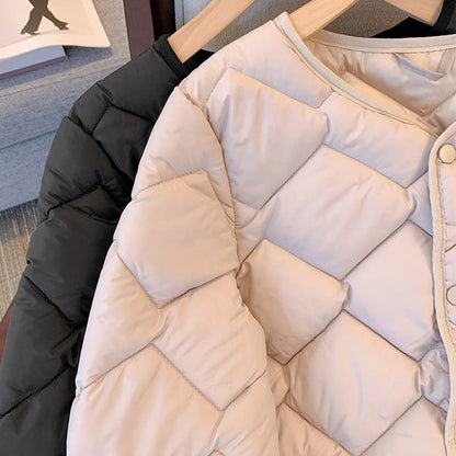 Veste Matelassée d'Hiver à Boutons pour Femme