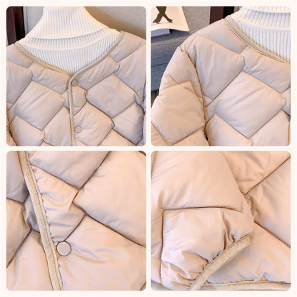 Veste Matelassée d'Hiver à Boutons pour Femme