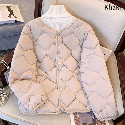 Veste Matelassée d'Hiver à Boutons pour Femme