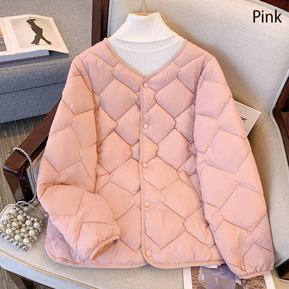 Veste Matelassée d'Hiver à Boutons pour Femme