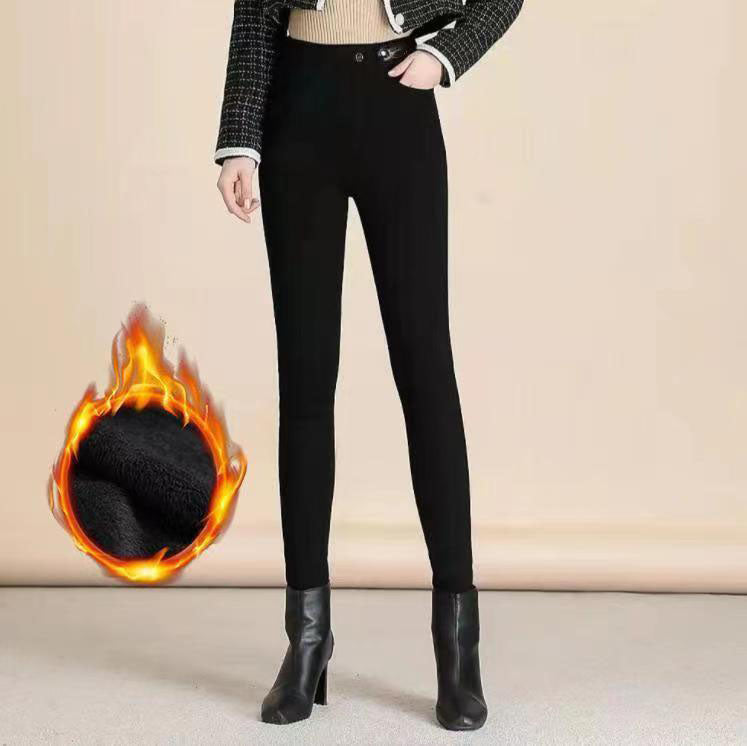 👖 60% DE RÉDUCTION! ✨ JEAN SKINNY CHAUD - Taille Haute & Tissu Stretch, Confort Optimal pour l'Hiver, Style Tendance pour Quotidien et Sorties ❄️💃