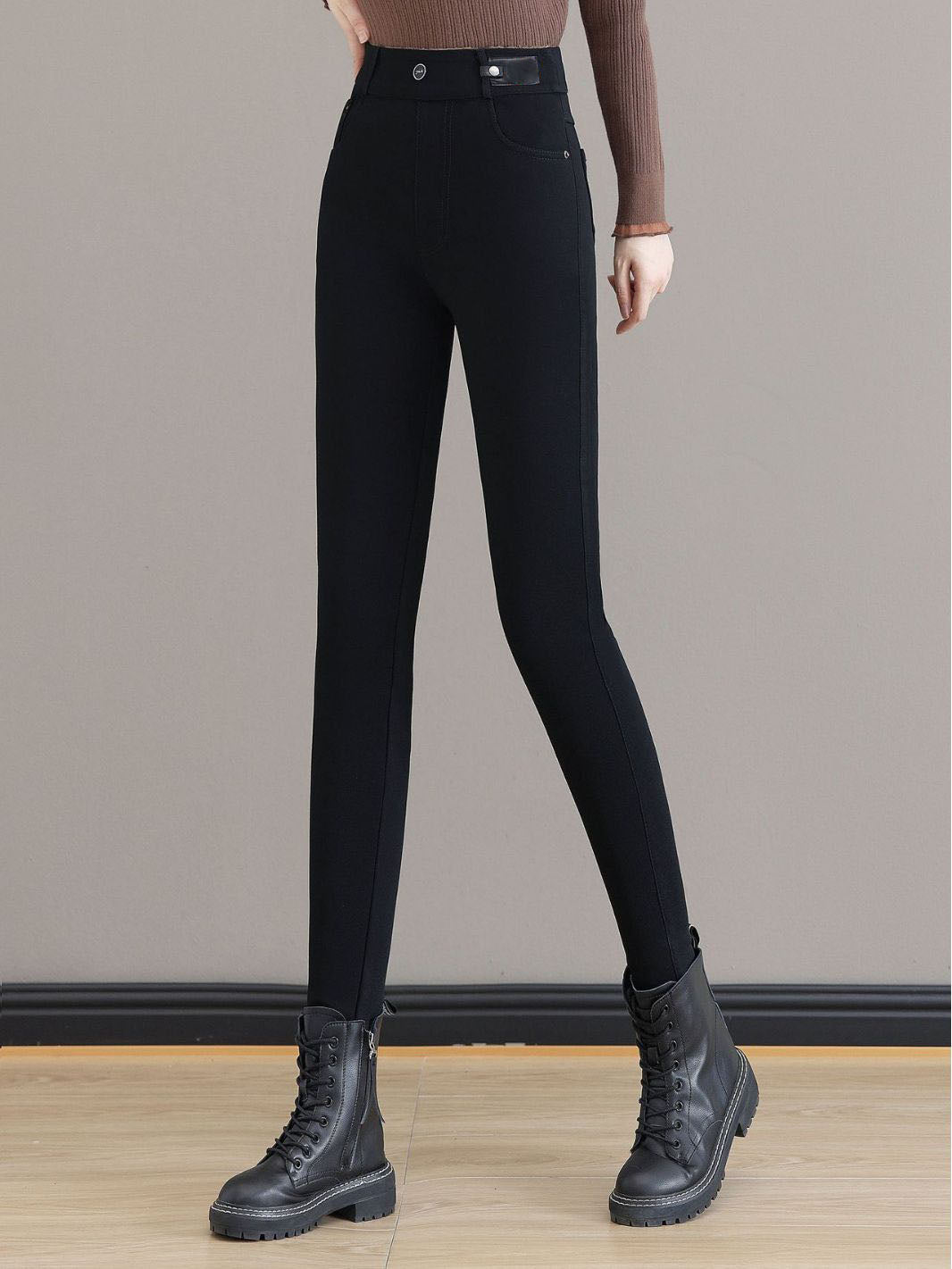 👖 60% DE RÉDUCTION! ✨ JEAN SKINNY CHAUD - Taille Haute & Tissu Stretch, Confort Optimal pour l'Hiver, Style Tendance pour Quotidien et Sorties ❄️💃