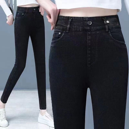 👖 60% DE RÉDUCTION! ✨ JEAN SKINNY CHAUD - Taille Haute & Tissu Stretch, Confort Optimal pour l'Hiver, Style Tendance pour Quotidien et Sorties ❄️💃