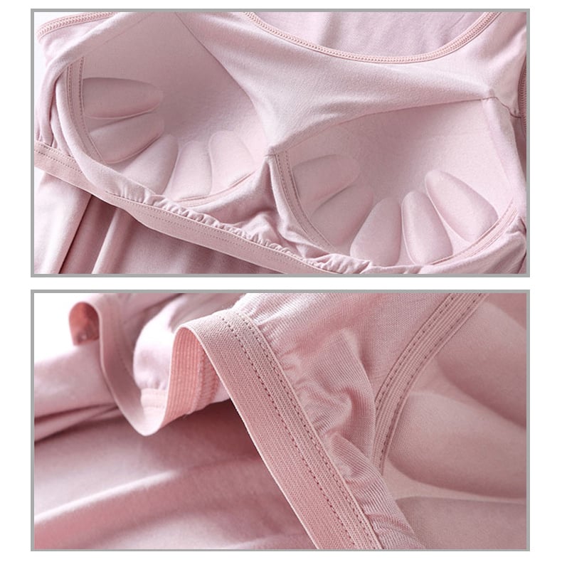 Débardeur classique en couleur unie avec soutien-gorge intégré pour femmes