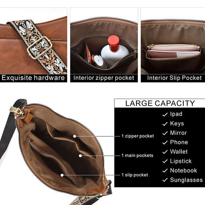 Sac polyvalent en cuir pour femmes