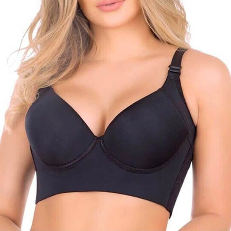Bonnet push-up profondé V – Soutien-gorge anti-affaissement et anti-ptose, correcteur de galbe (anti-bavures)