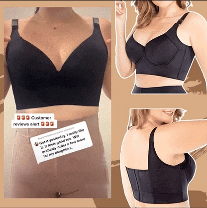 Bonnet push-up profondé V – Soutien-gorge anti-affaissement et anti-ptose, correcteur de galbe (anti-bavures)