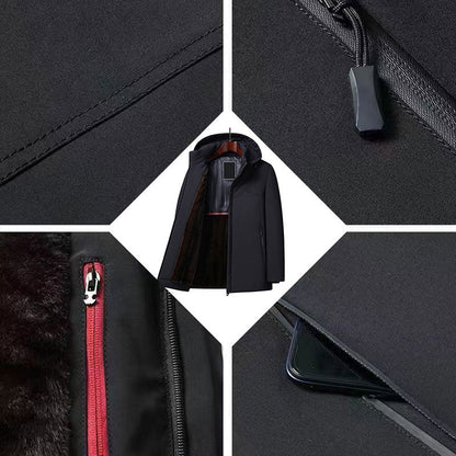 [cadeau chaleureux] Parka thermique épaisse à capuche pour homme 💥Livraison gratuite💥