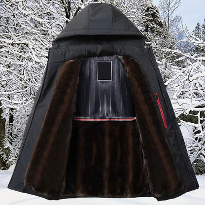 [cadeau chaleureux] Parka thermique épaisse à capuche pour homme 💥Livraison gratuite💥