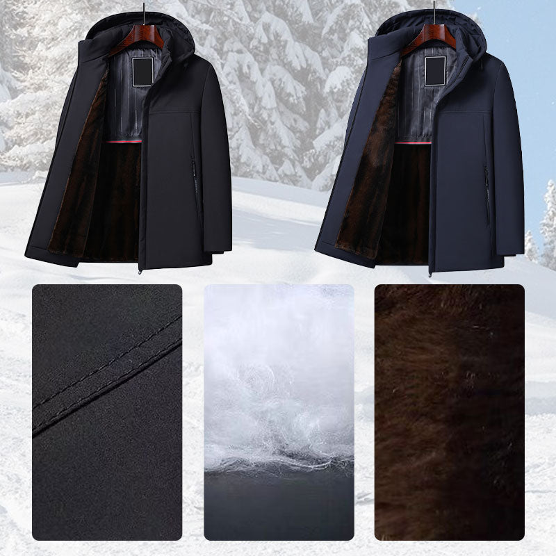 [cadeau chaleureux] Parka thermique épaisse à capuche pour homme 💥Livraison gratuite💥