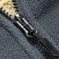 Veste d'hiver à fermeture éclair en fausse laine polaire pour hommes