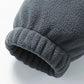 Veste d'hiver à fermeture éclair en fausse laine polaire pour hommes