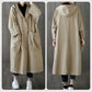 💗 Trench-coat long surdimensionné à capuche avec grandes poches