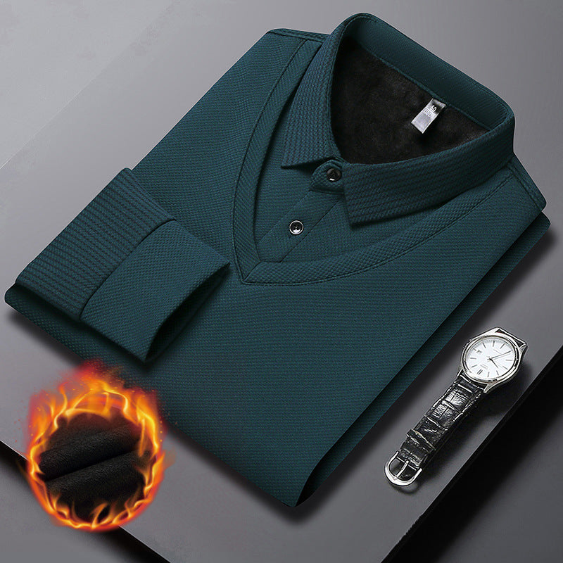 🔥49% DE RÉDUCTION ! 🍂 Chemise à Col Rayé 2 Pièces - Style Automne/Hiver en Coton Respirant et Confortable 👔📦