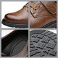Chaussures Rétro Respirantes en PU Cuir à Semelle Souple pour Hommes