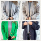 Manteau long à manches longues pour femmes avec col rabattu, épais