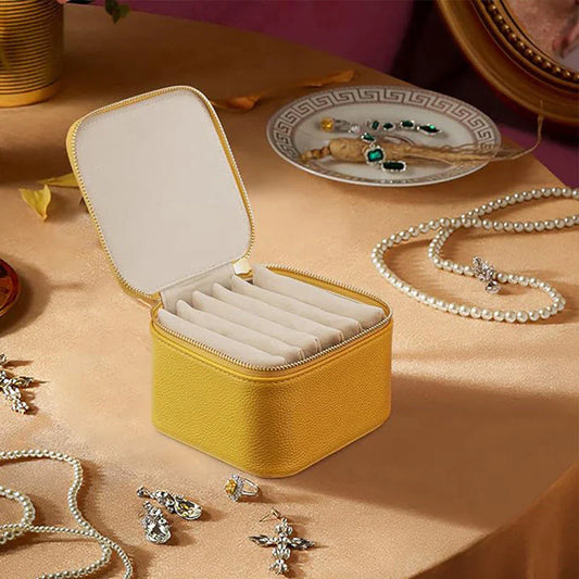 Sac de rangement pour bijoux avec fermeture éclair