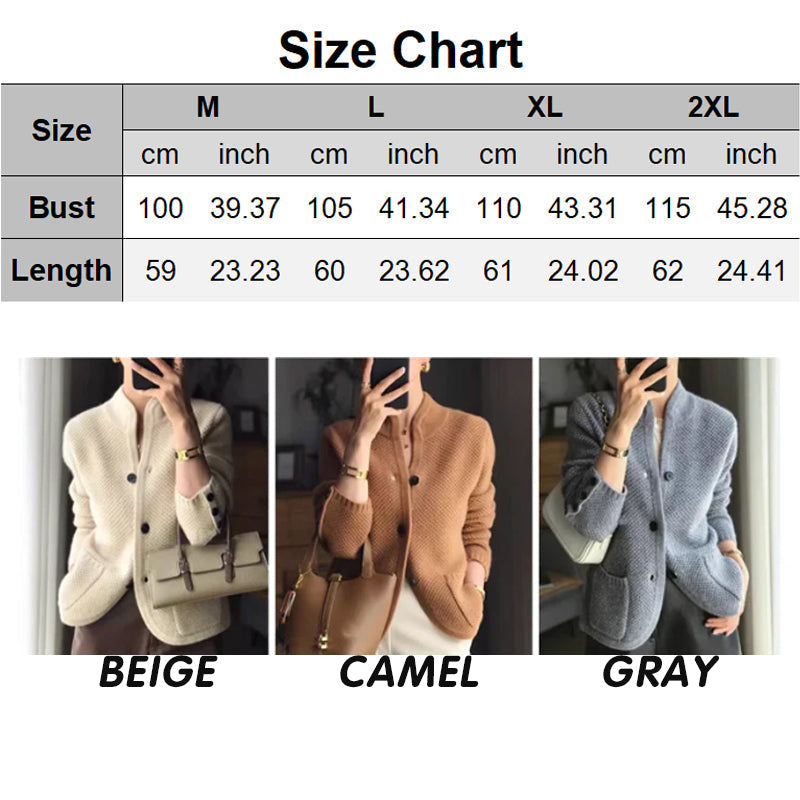 💝[Meilleur cadeau pour elle] Veste cardigan tricotée pour femme avec bouton