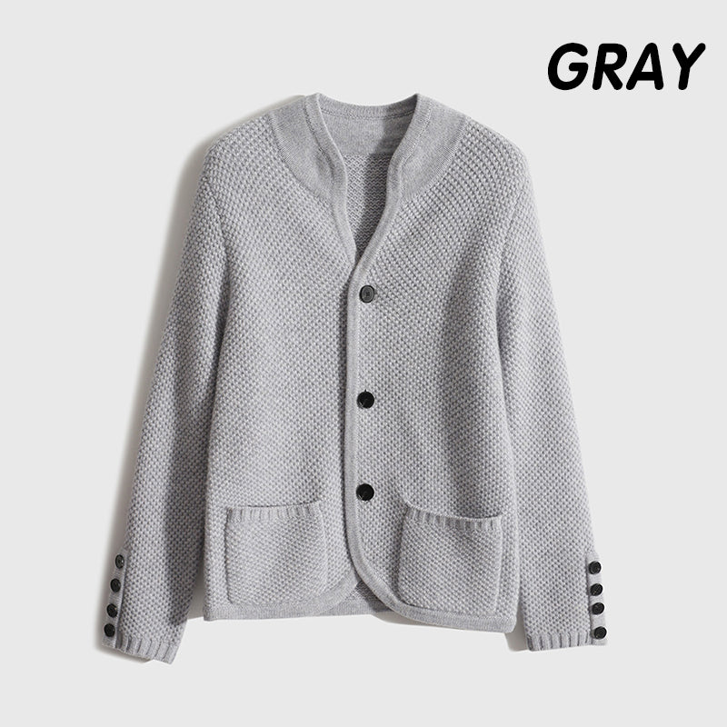 💝[Meilleur cadeau pour elle] Veste cardigan tricotée pour femme avec bouton