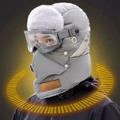 Chapeau de trappeur chaud avec bande réfléchissante de sécurité