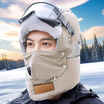 Chapeau de trappeur chaud avec bande réfléchissante de sécurité