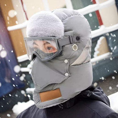 Chapeau de trappeur chaud avec bande réfléchissante de sécurité