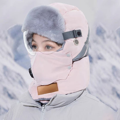 Chapeau de trappeur chaud avec bande réfléchissante de sécurité