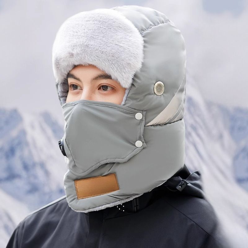 Chapeau de trappeur chaud avec bande réfléchissante de sécurité