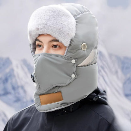 Chapeau de trappeur chaud avec bande réfléchissante de sécurité