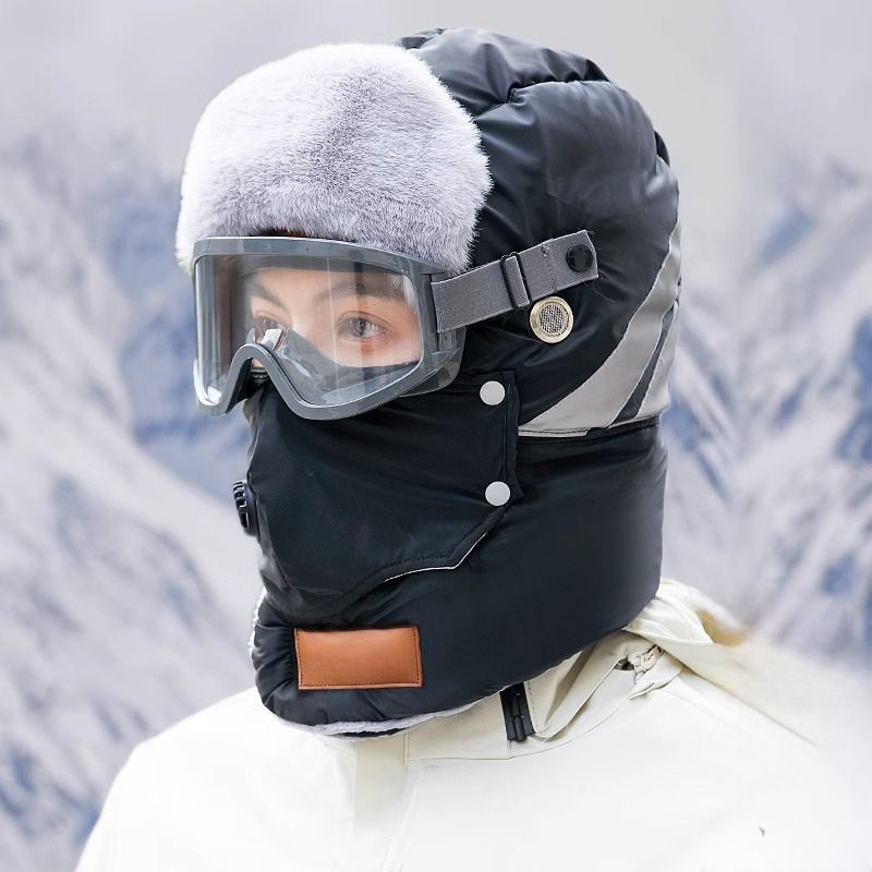 Chapeau de trappeur chaud avec bande réfléchissante de sécurité